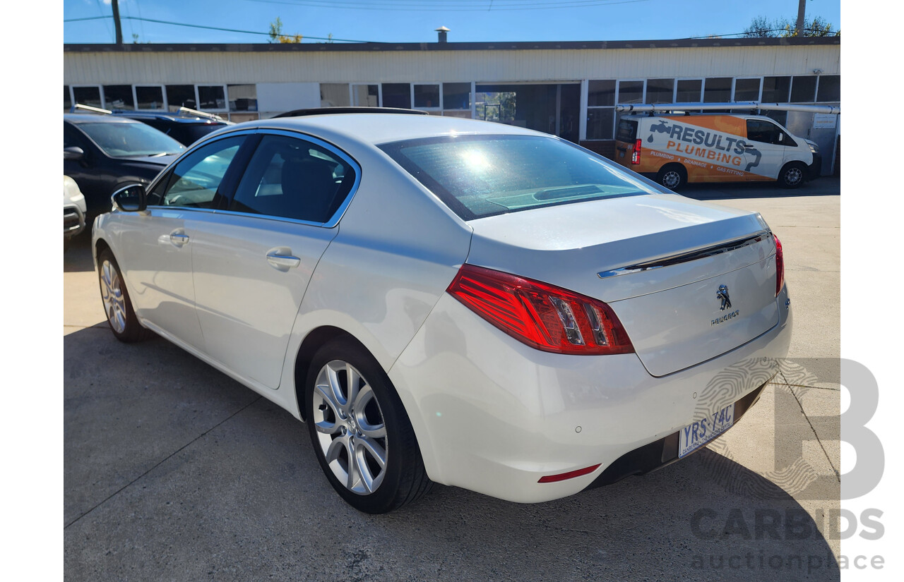 4/2012 Peugeot 508 Allure 1.6T  4d Sedan White 1.6L