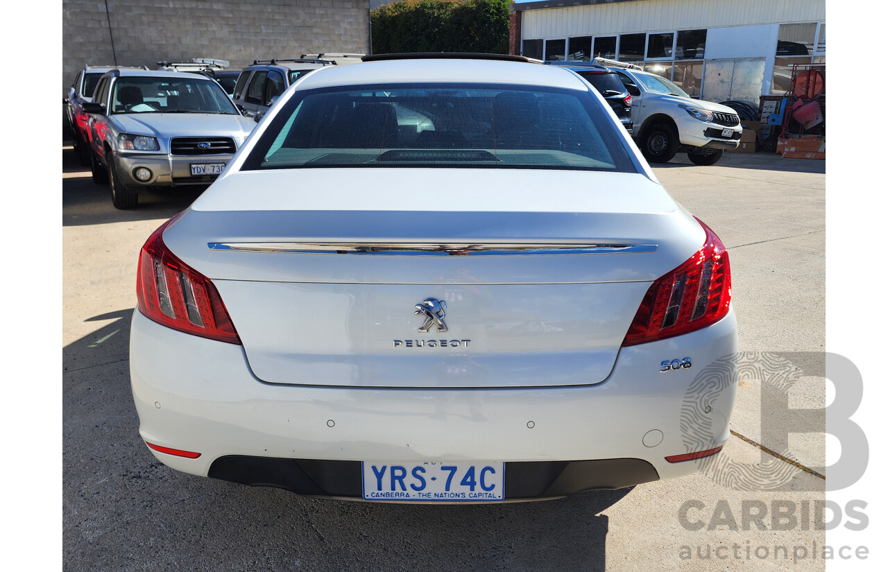 4/2012 Peugeot 508 Allure 1.6T  4d Sedan White 1.6L