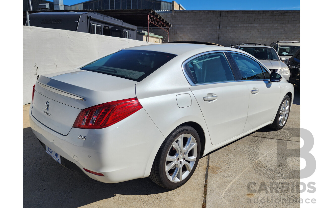 4/2012 Peugeot 508 Allure 1.6T  4d Sedan White 1.6L