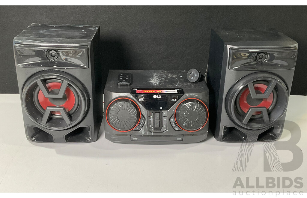 LG XBOOM CK43 300W Mini Hifi System with Speakers