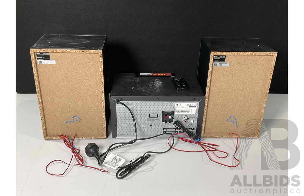 LG XBOOM CK43 300W Mini Hifi System with Speakers