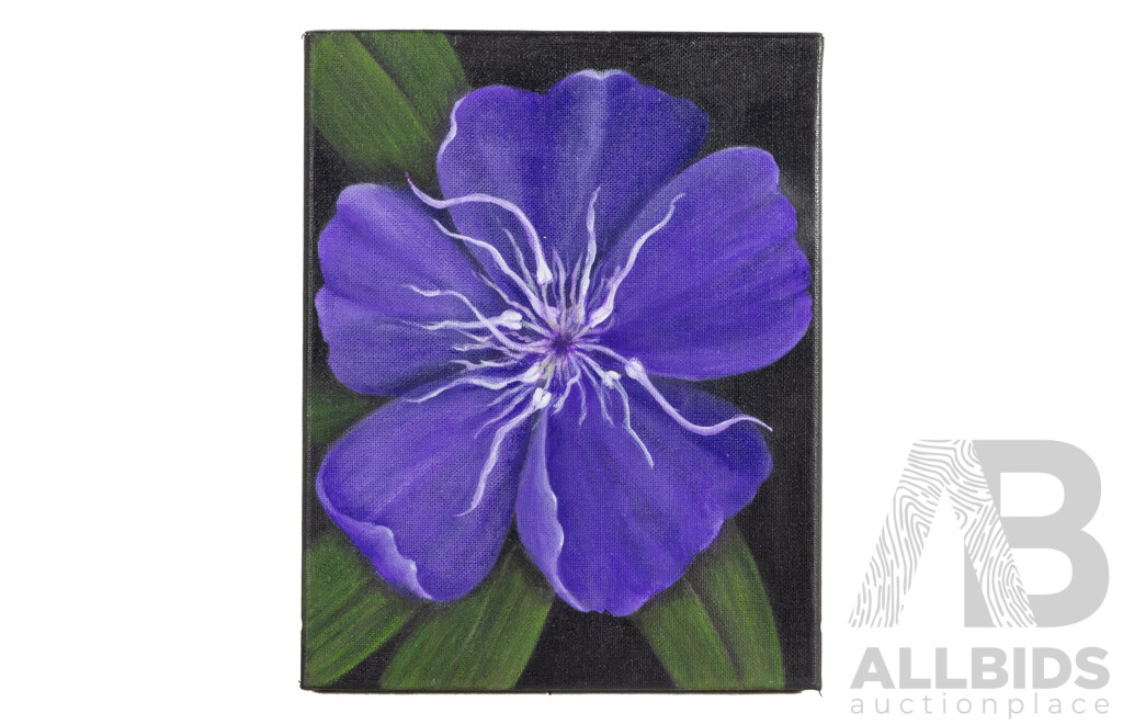 Jill O'Brien (20th Century, Australian), Lot of Nine Varied Flower, Angel and Other Themed Art on Canvas Panels & Ten Frog, Bird, Cartoon and Other on Wood Panels, Original Oils, 40H x 30W cm (largest) (19)