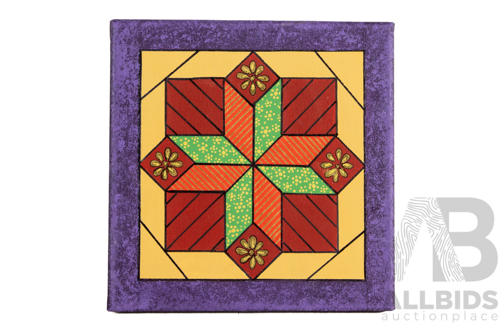 Jill O'Brien (20th Century, Australian), Lot of Nine Varied Flower, Angel and Other Themed Art on Canvas Panels & Ten Frog, Bird, Cartoon and Other on Wood Panels, Original Oils, 40H x 30W cm (largest) (19)