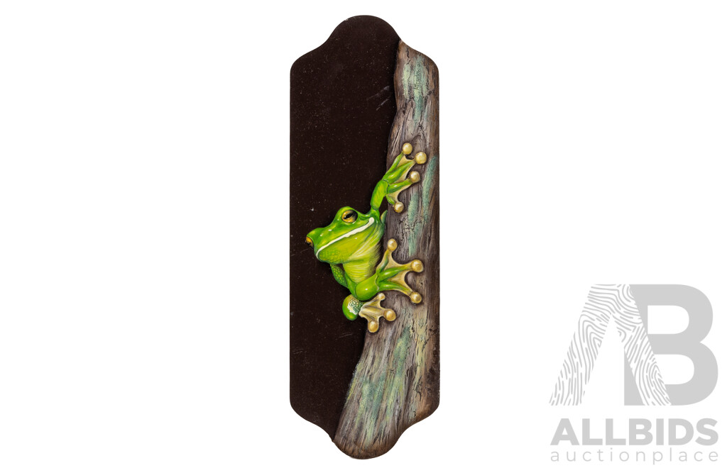 Jill O'Brien (20th Century, Australian), Lot of Nine Varied Flower, Angel and Other Themed Art on Canvas Panels & Ten Frog, Bird, Cartoon and Other on Wood Panels, Original Oils, 40H x 30W cm (largest) (19)