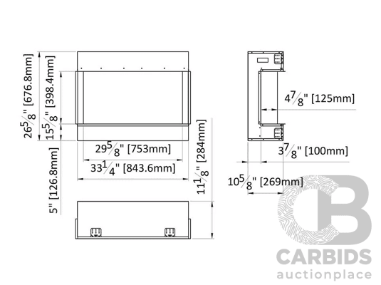 1662873 · Amantii True View Slim Electric Fireplace (30-TRV-SLIM)