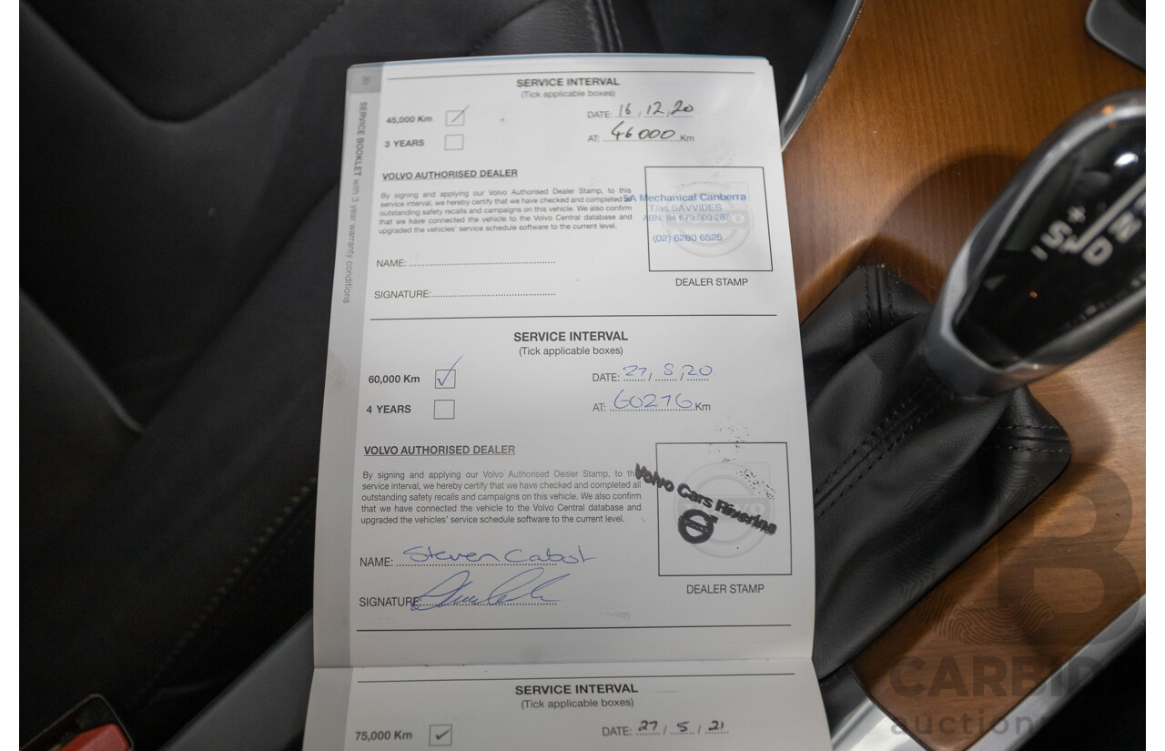 07/2016 Volvo XC60 D4 Luxury (AWD) DZ MY16 4D Wagon Savile Grey Turbo Diesel 2.4L