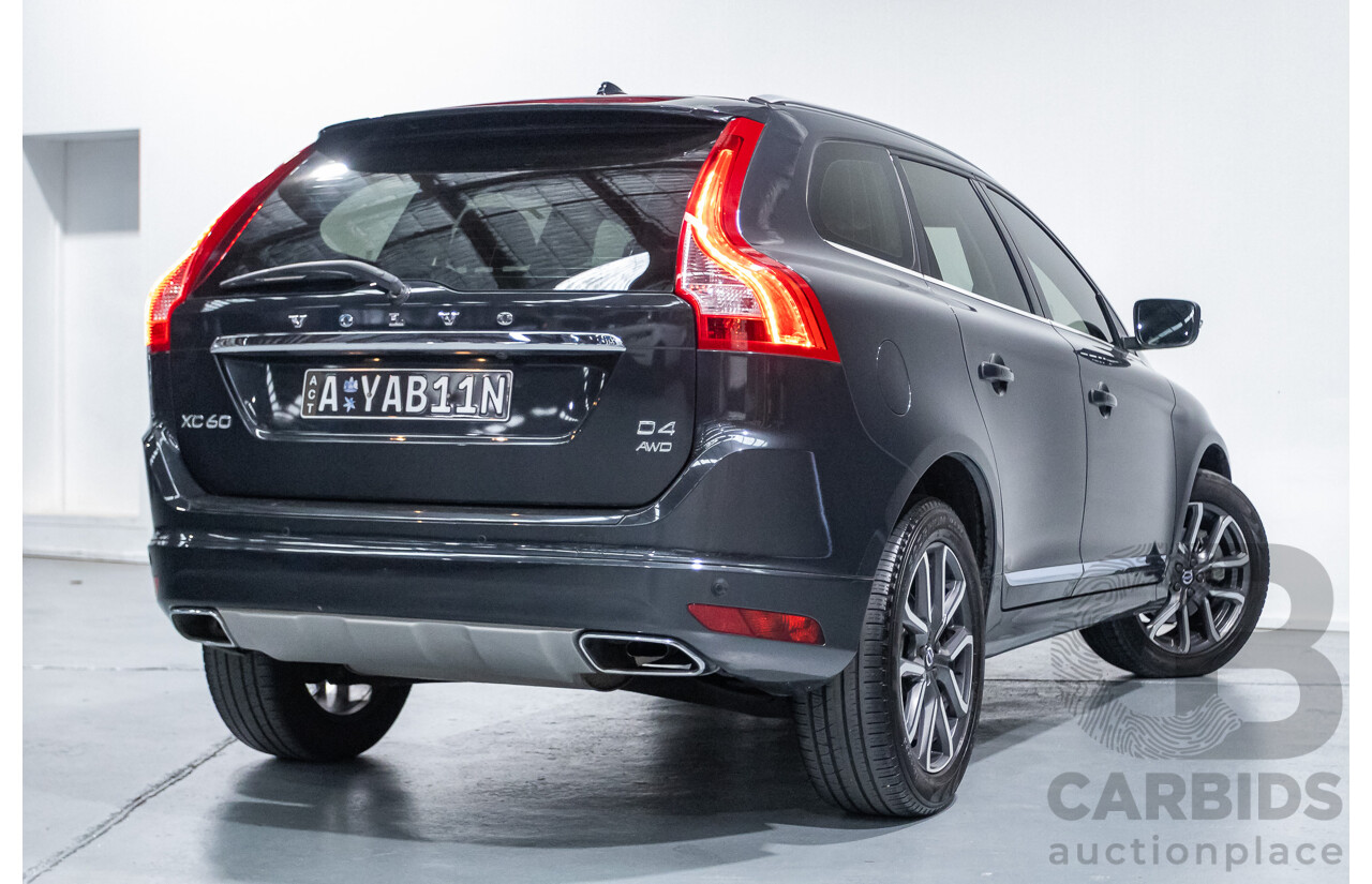 07/2016 Volvo XC60 D4 Luxury (AWD) DZ MY16 4D Wagon Savile Grey Turbo Diesel 2.4L