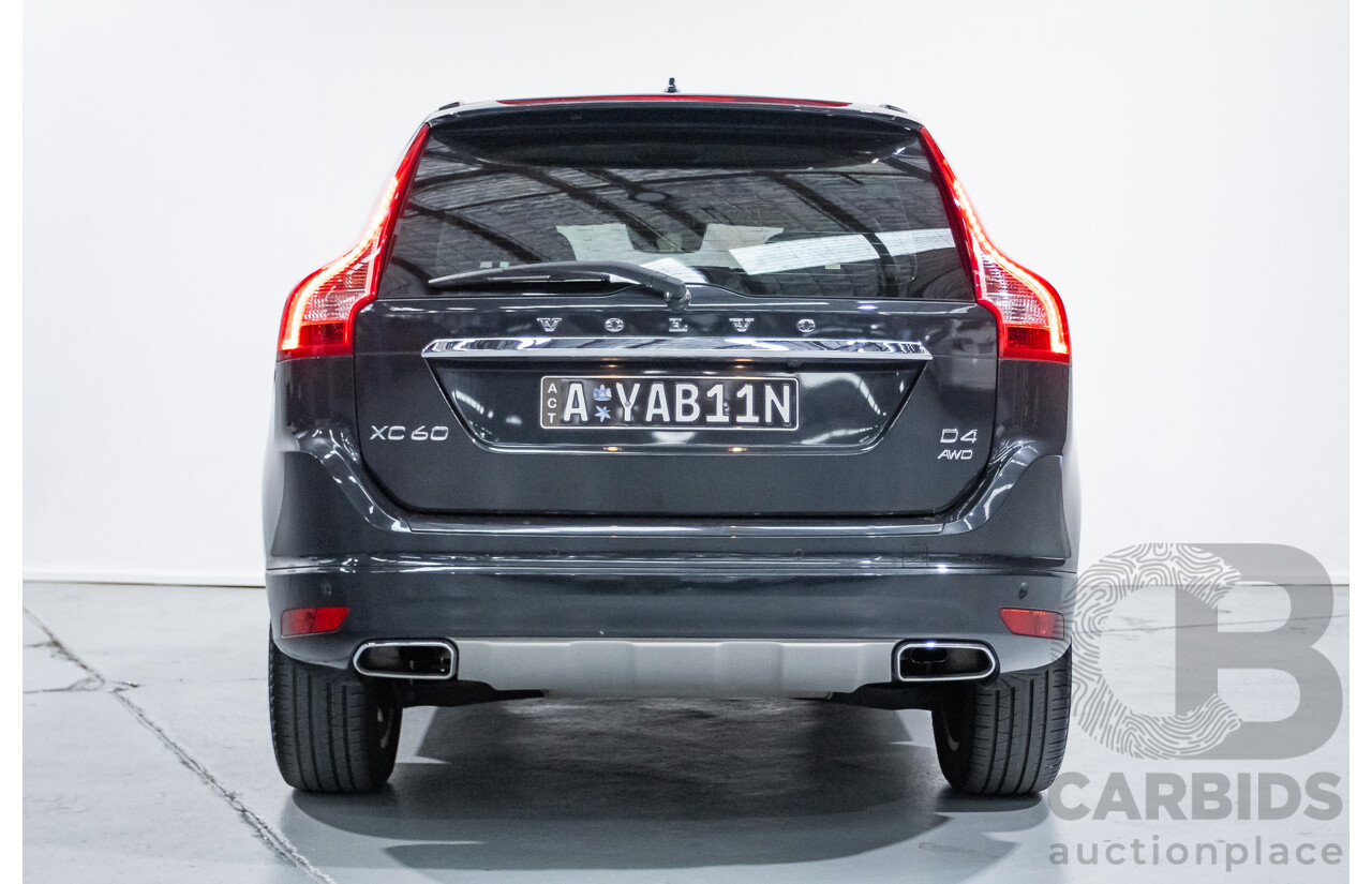 07/2016 Volvo XC60 D4 Luxury (AWD) DZ MY16 4D Wagon Savile Grey Turbo Diesel 2.4L