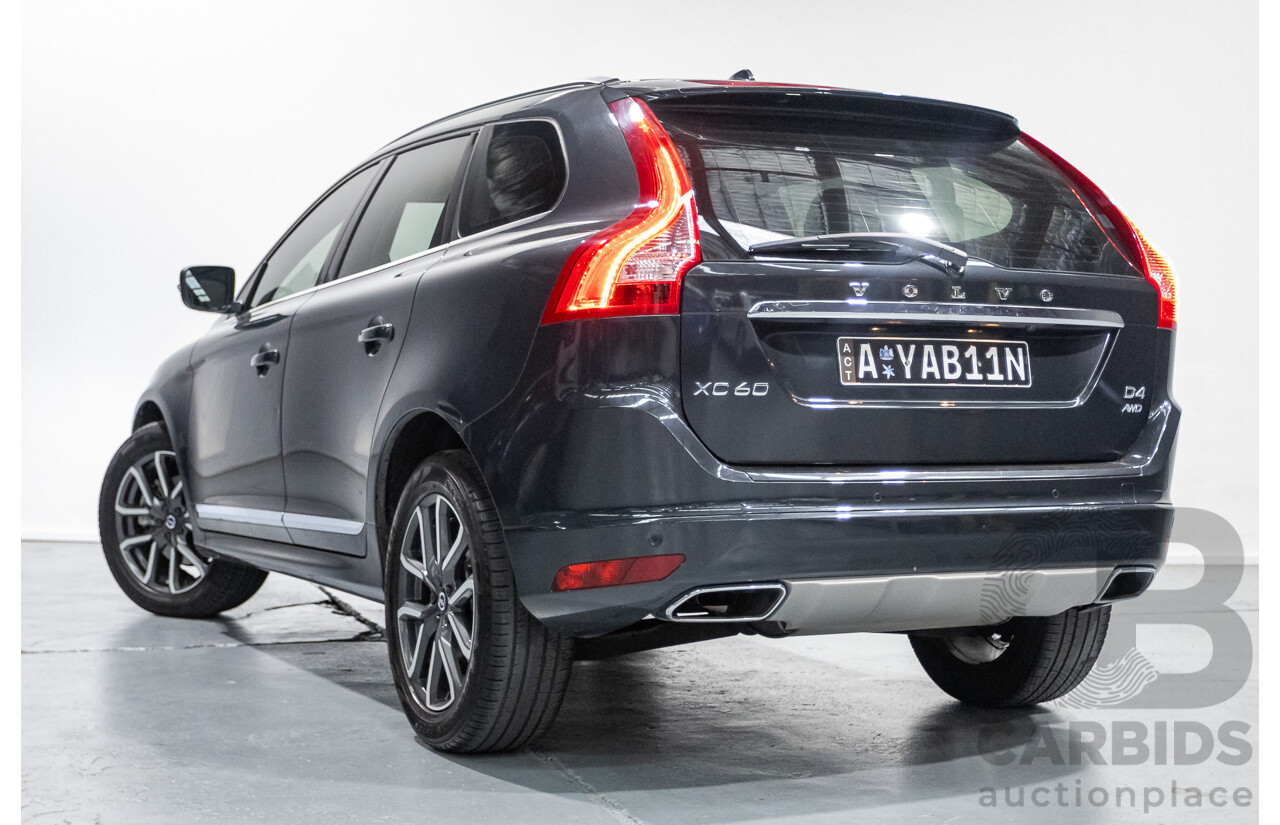 07/2016 Volvo XC60 D4 Luxury (AWD) DZ MY16 4D Wagon Savile Grey Turbo Diesel 2.4L
