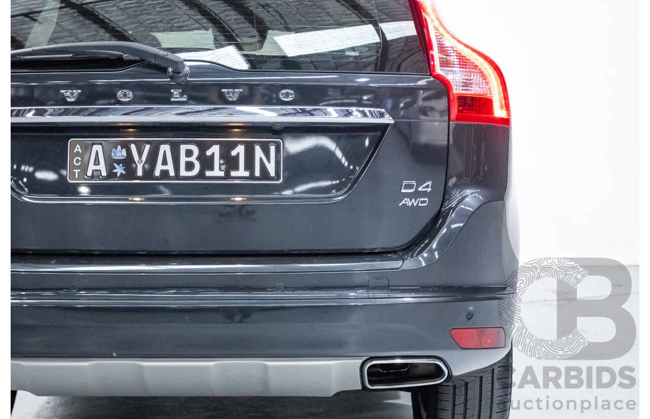 07/2016 Volvo XC60 D4 Luxury (AWD) DZ MY16 4D Wagon Savile Grey Turbo Diesel 2.4L