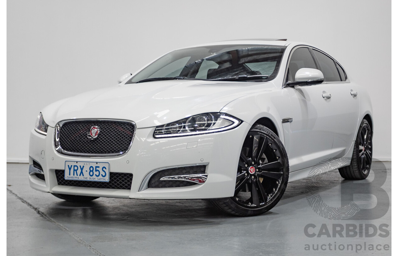 10/2014 Jaguar XF Premium Luxury MY14 4d Sedan Polaris White Turbo 2.0L