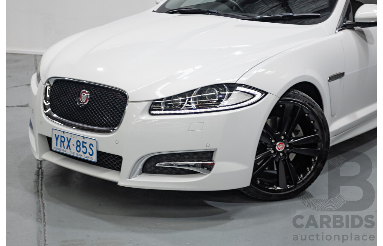 10/2014 Jaguar XF Premium Luxury MY14 4d Sedan Polaris White Turbo 2.0L