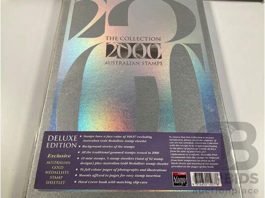 Three Australian Annual Stamp Albums, Deluxe Editions Including 1995, 1996, 1997 - Face Value $166