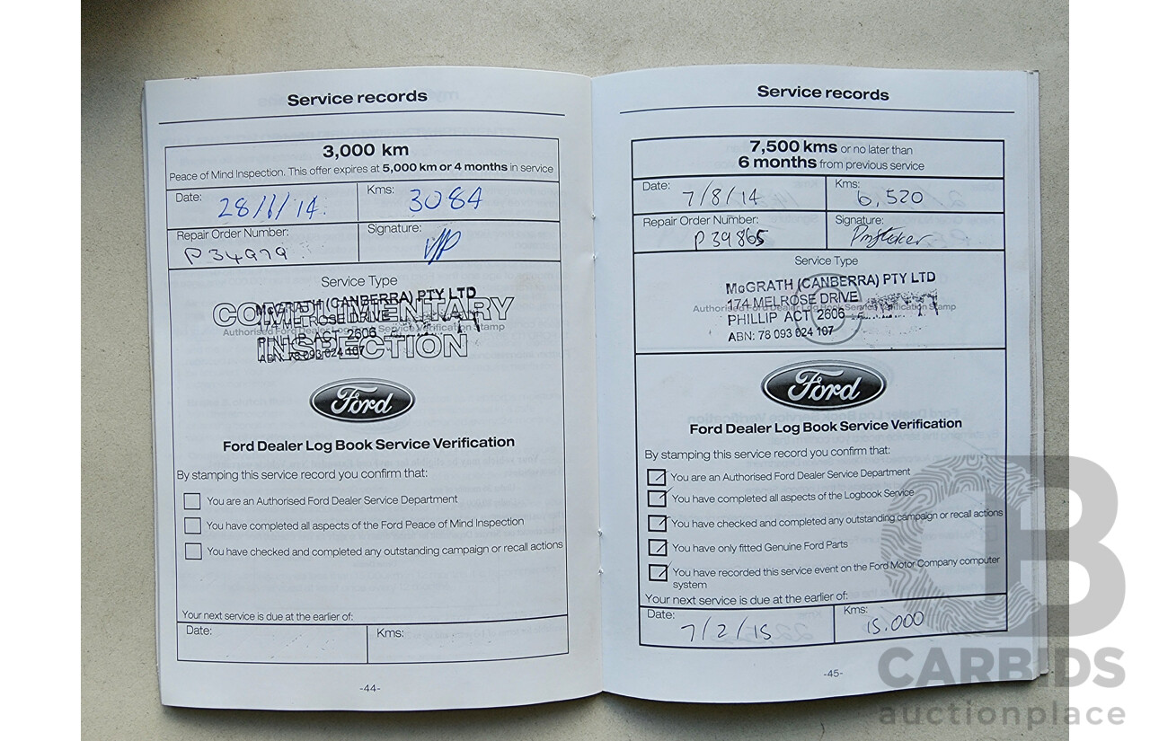 11/2013 Ford Kuga Titanium (awd) TF 4d Wagon Black 2.0L