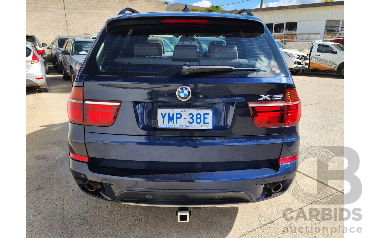 8/2012 Bmw X5 Xdrive 30d E70 MY12 UPGRADE 4d Wagon Blue 3.0L