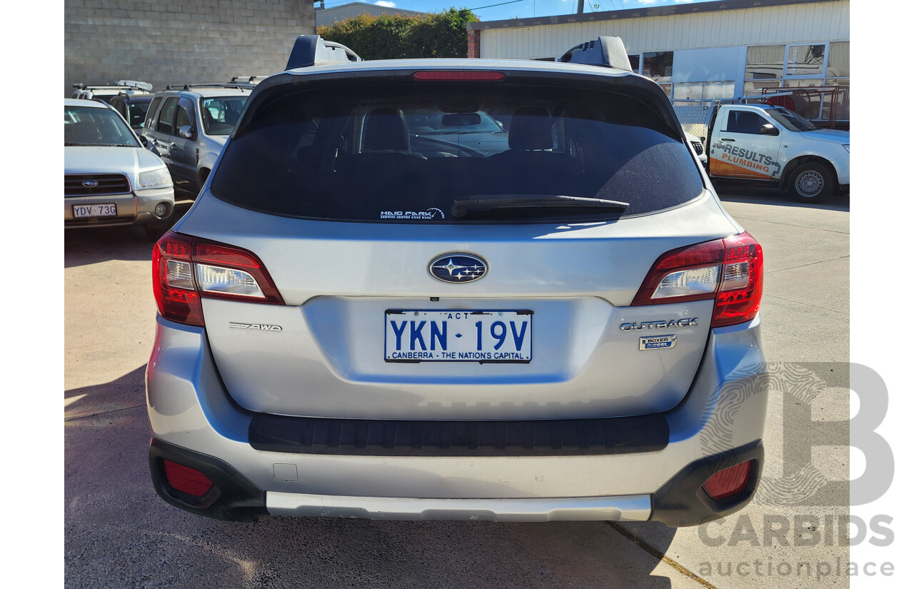 6/2015 Subaru Outback 2.0D Premium MY15 4d Wagon Silver 2.0L