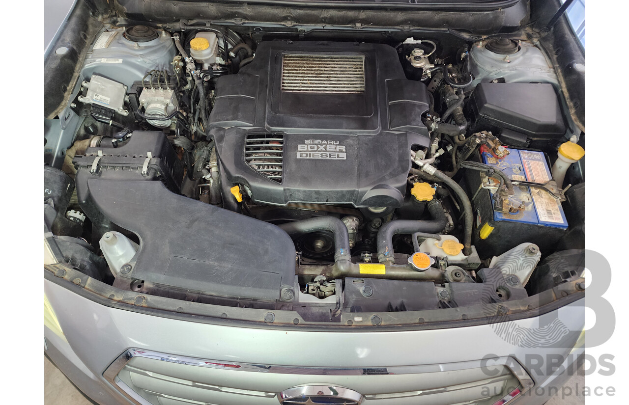 6/2015 Subaru Outback 2.0D Premium MY15 4d Wagon Silver 2.0L