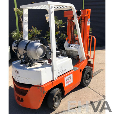 Nissan F01A18U LPG/Petrol Engine Powered Counterbalance Forklift