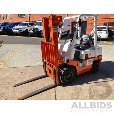 Nissan F01A18U LPG/Petrol Engine Powered Counterbalance Forklift