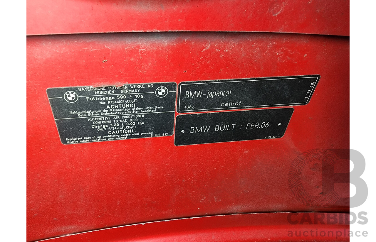 7/2006 Bmw 3 20i E90 4d Sedan Red 2.0L