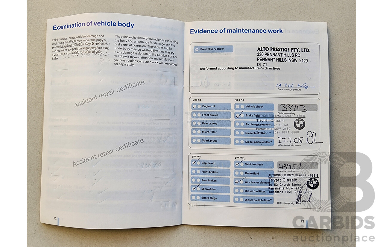 7/2006 Bmw 3 20i E90 4d Sedan Red 2.0L