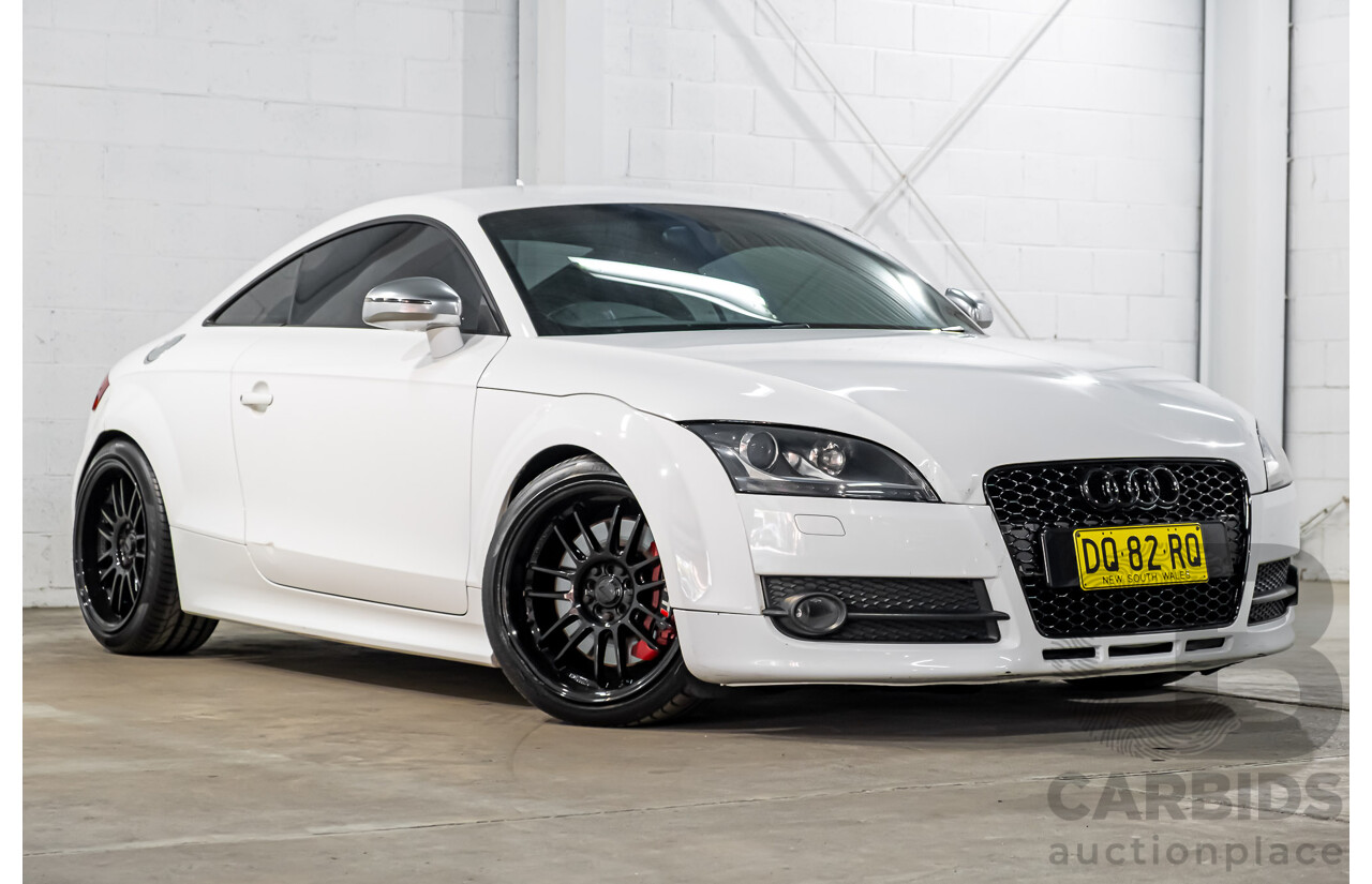 9/2008 Audi TT 2.0 TFSI 8J 2d Coupe Ibis White Turbo 2.0L
