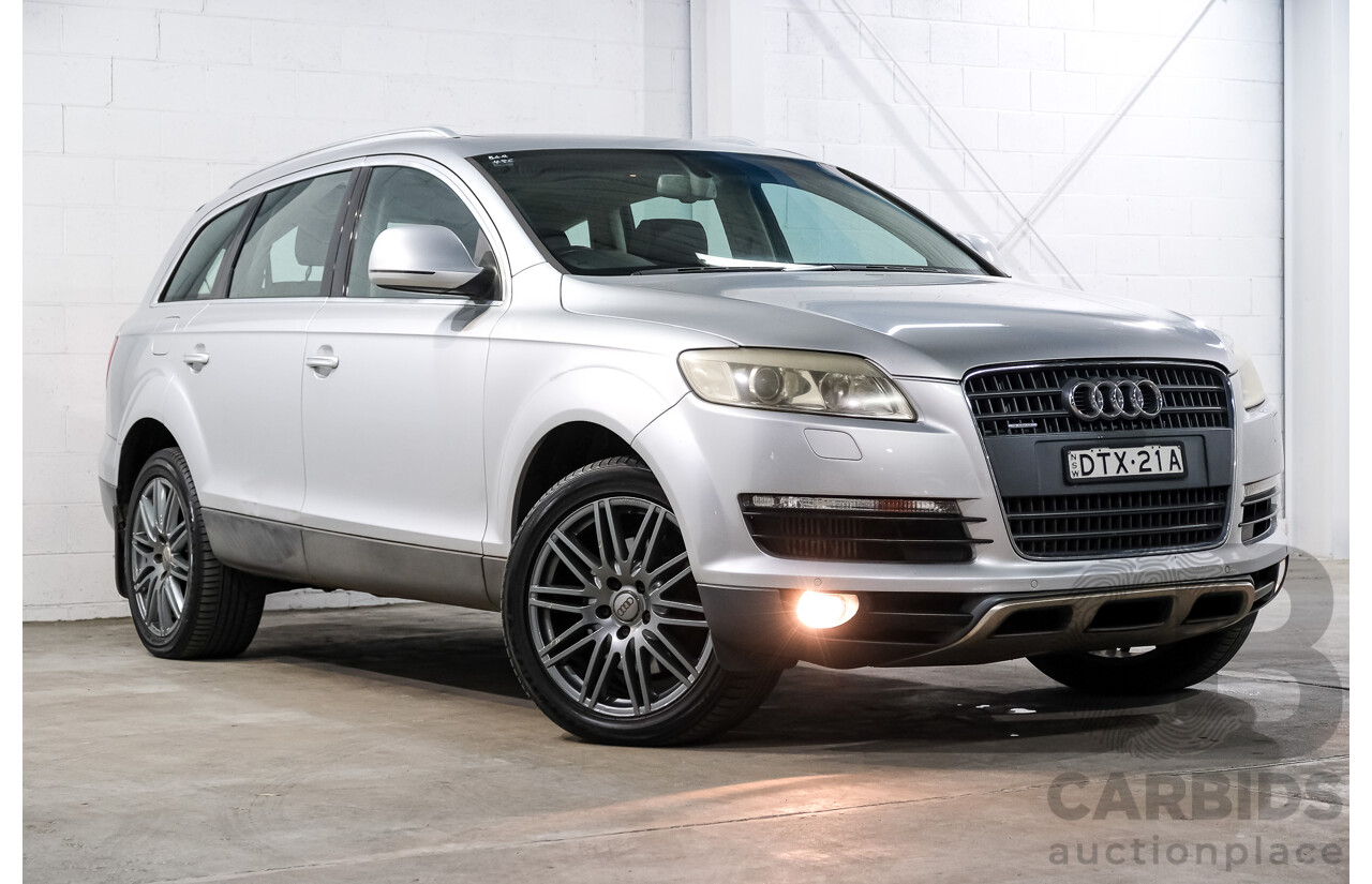 6/2007 Audi Q7 3.0 TDI Quattro 4d Wagon Silver Turbo Diesel V6 3.0L