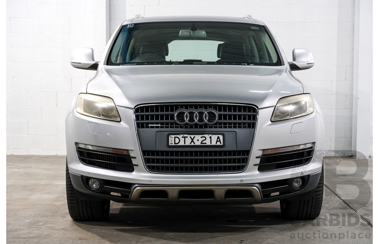 6/2007 Audi Q7 3.0 TDI Quattro 4d Wagon Silver Turbo Diesel V6 3.0L
