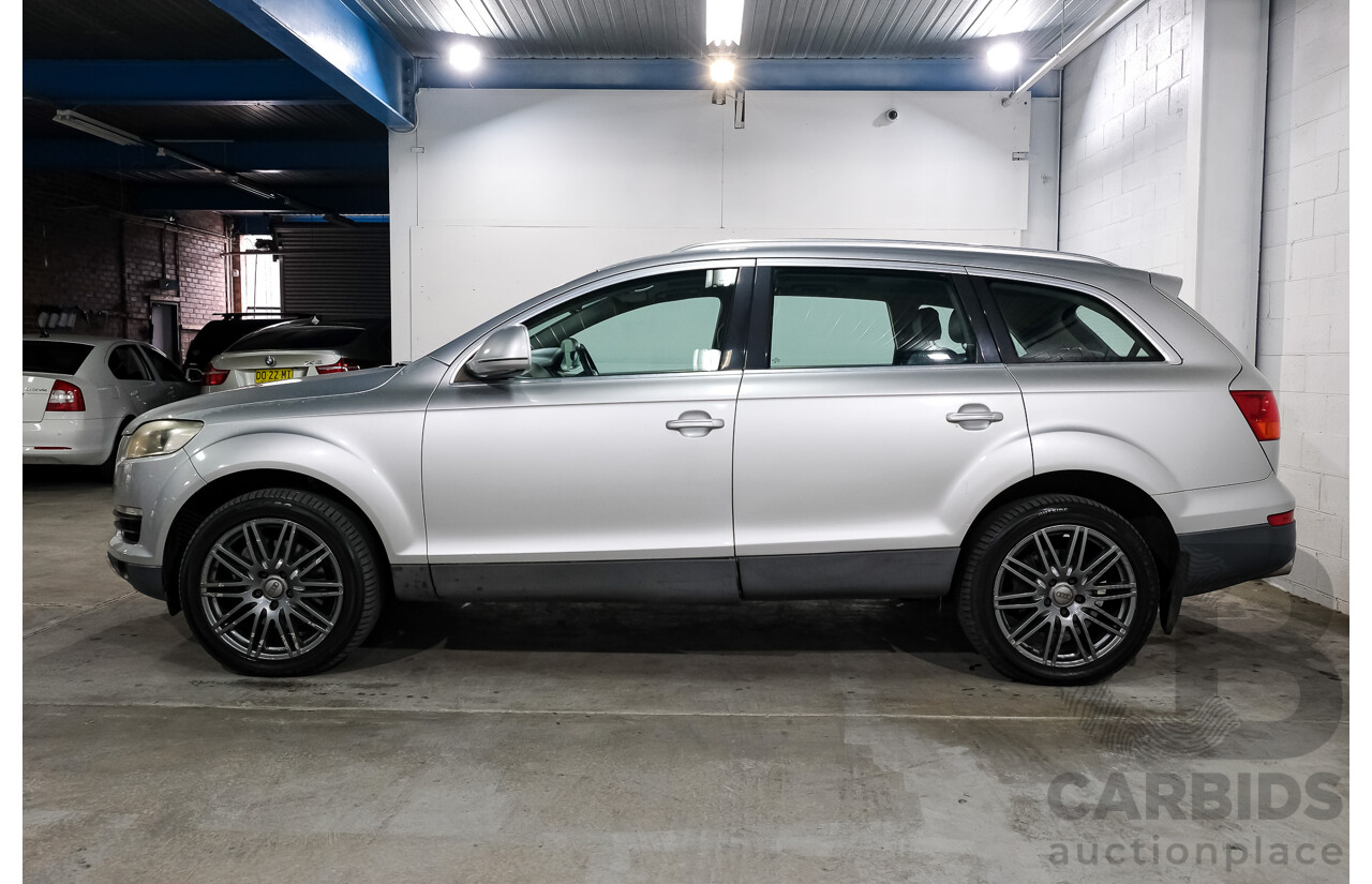 6/2007 Audi Q7 3.0 TDI Quattro 4d Wagon Silver Turbo Diesel V6 3.0L