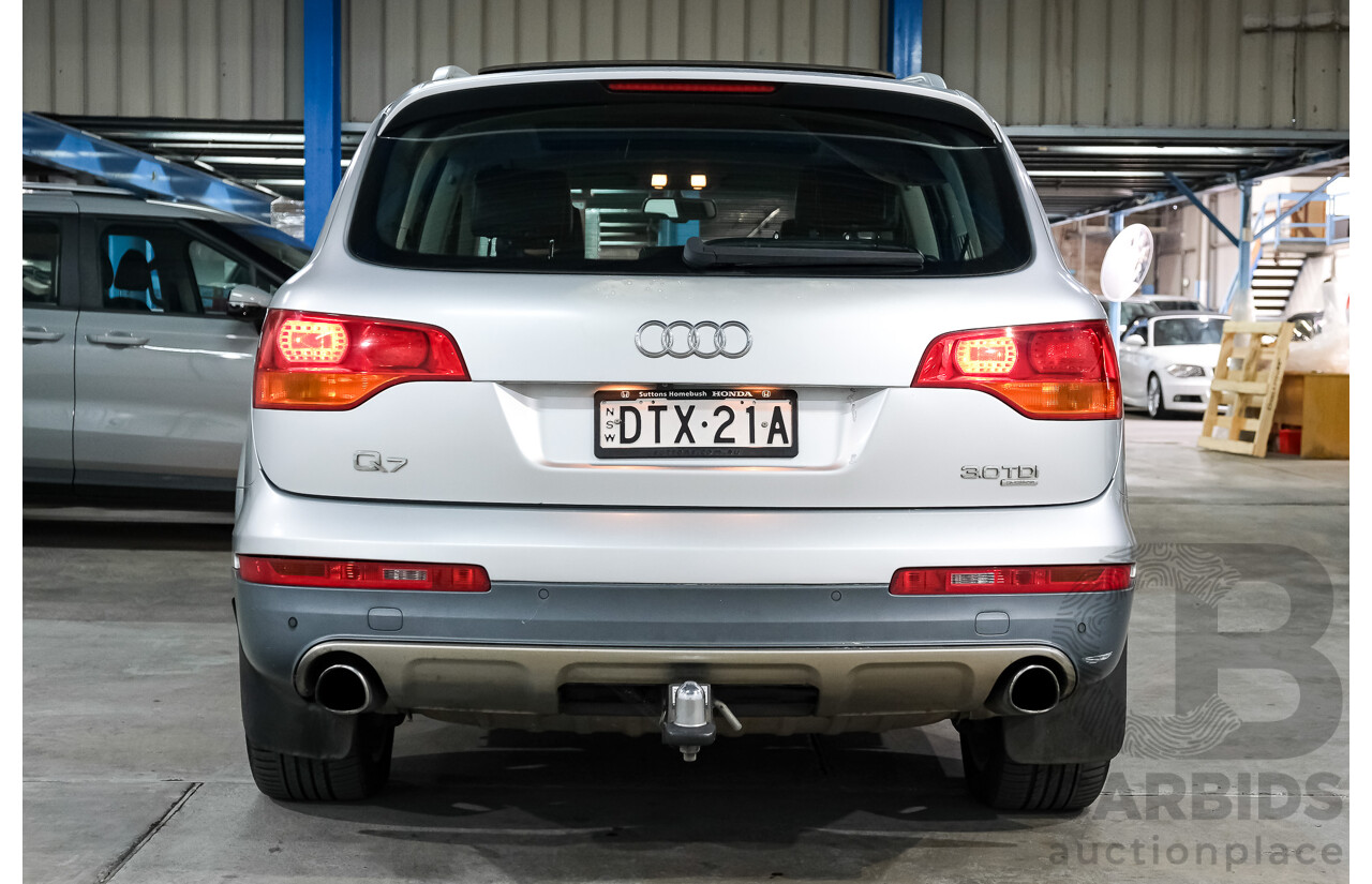 6/2007 Audi Q7 3.0 TDI Quattro 4d Wagon Silver Turbo Diesel V6 3.0L