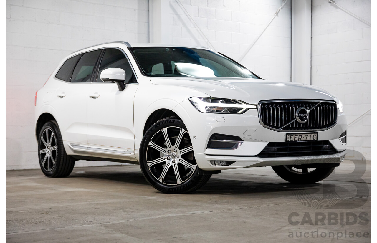 11/2019 Volvo XC60 T5 Inscription (AWD) 246 MY20 4d Wagon Ice White Turbo 2.0L