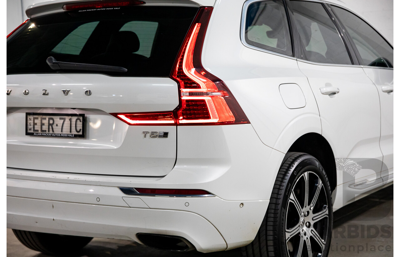 11/2019 Volvo XC60 T5 Inscription (AWD) 246 MY20 4d Wagon Ice White Turbo 2.0L
