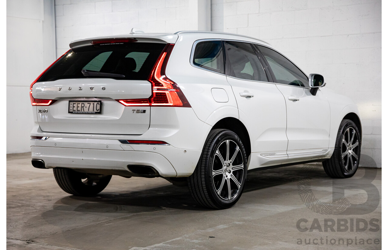 11/2019 Volvo XC60 T5 Inscription (AWD) 246 MY20 4d Wagon Ice White Turbo 2.0L