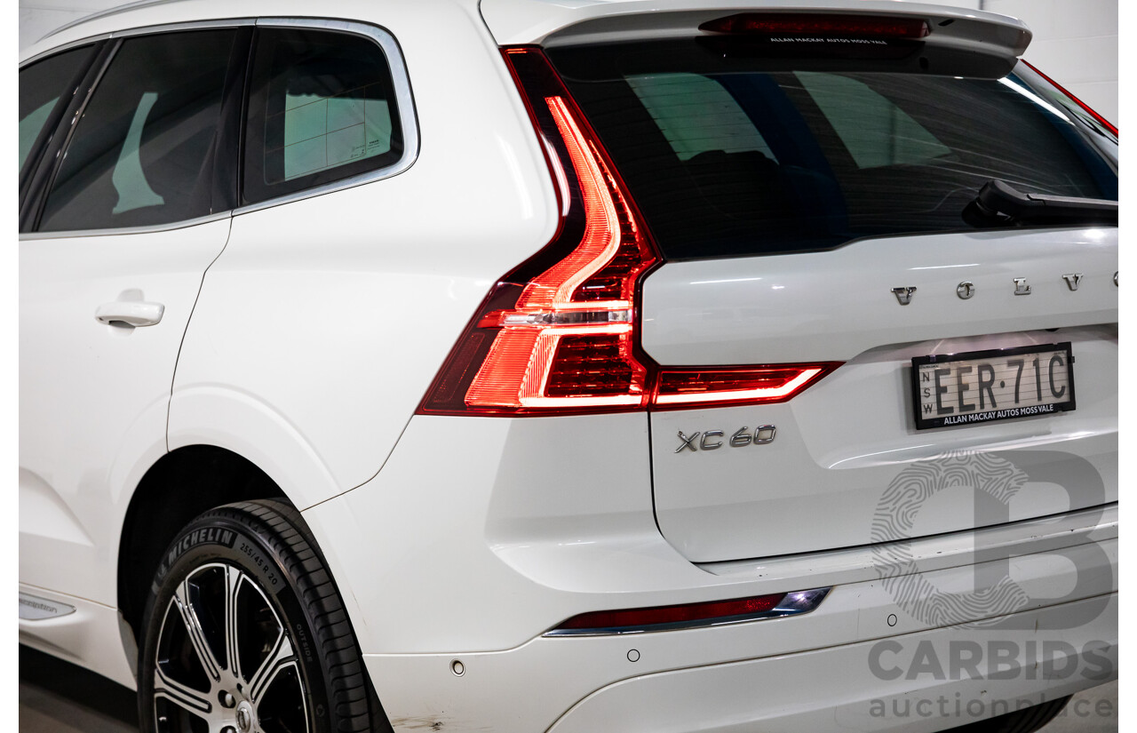 11/2019 Volvo XC60 T5 Inscription (AWD) 246 MY20 4d Wagon Ice White Turbo 2.0L
