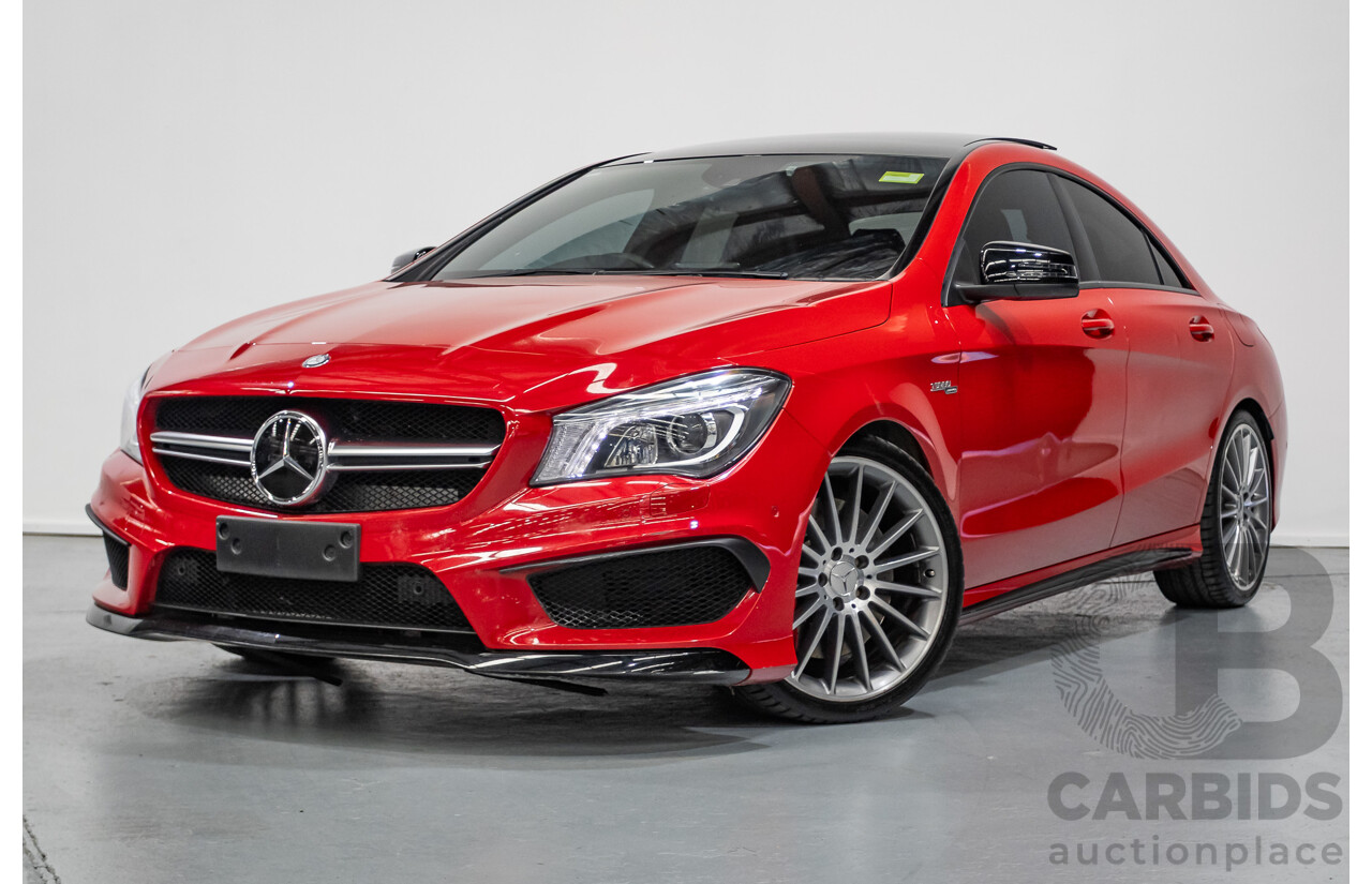 3/2014 Mercedes-Benz CLA 45 AMG (AWD) 117 4d Coupe Jupiter Red Turbo 2.0L