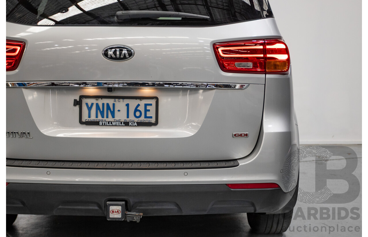 08/2018 Kia Carnival Si YP MY18 4D Wagon Silky Silver Metallic 3.3L - 8 Seats