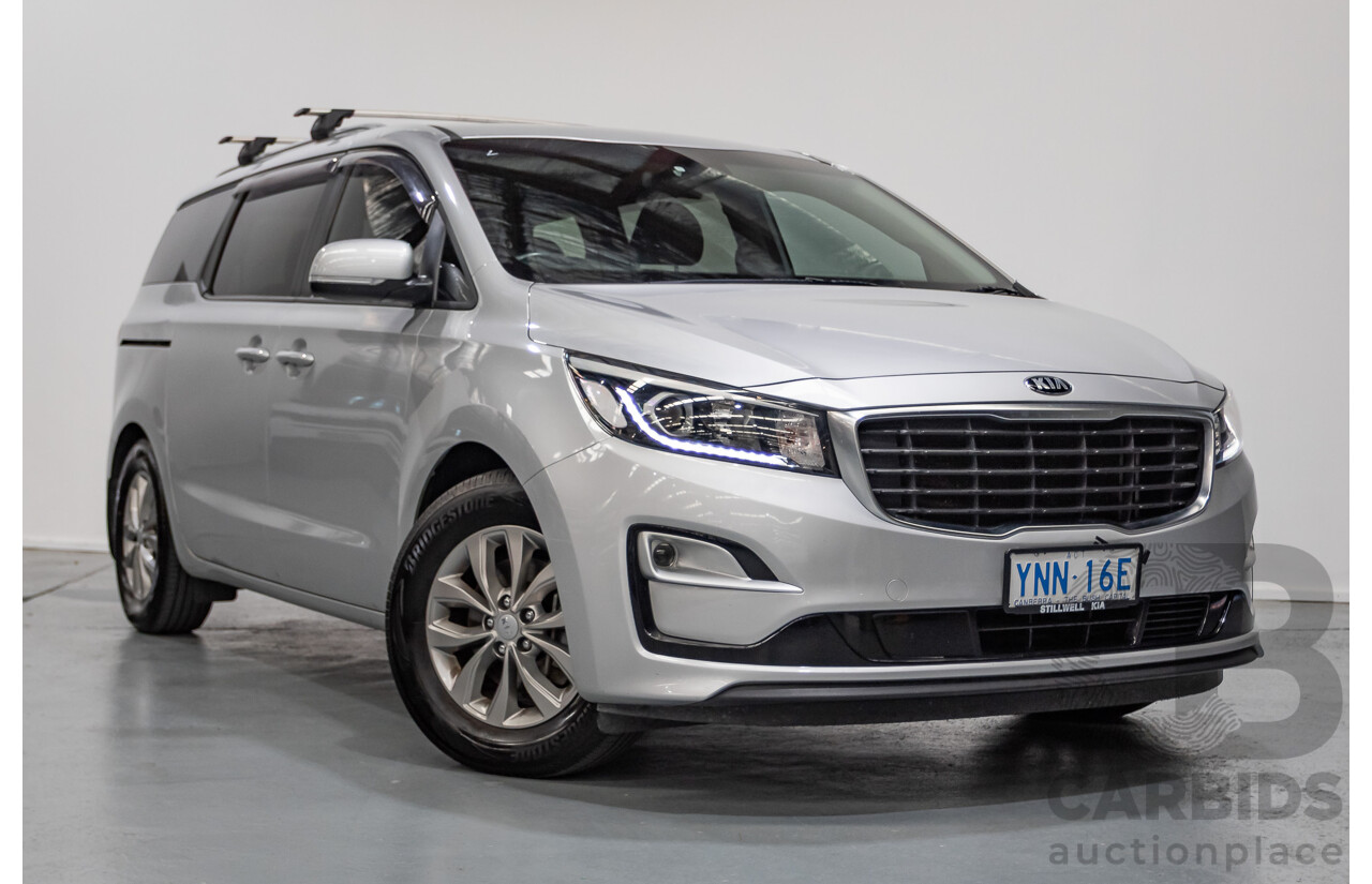 08/2018 Kia Carnival Si YP MY18 4D Wagon Silky Silver Metallic 3.3L - 8 Seats
