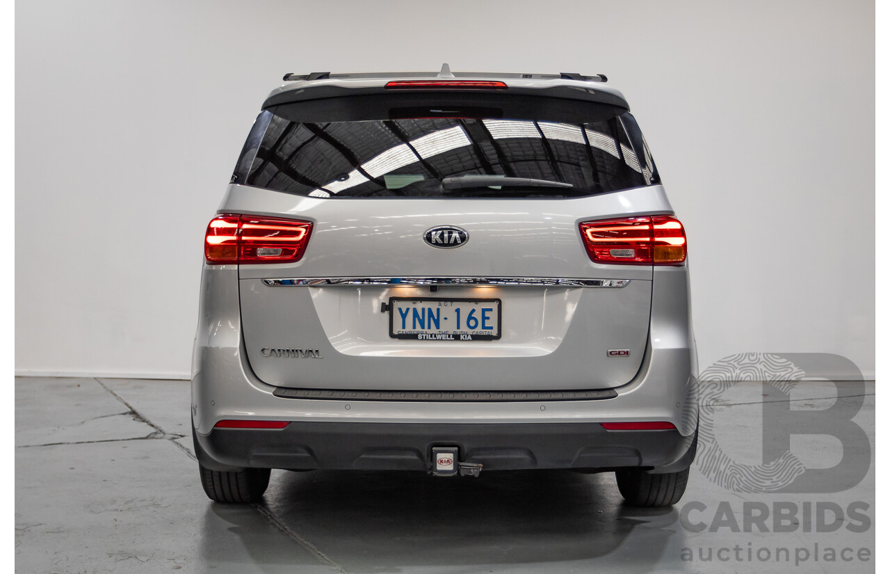 08/2018 Kia Carnival Si YP MY18 4D Wagon Silky Silver Metallic 3.3L - 8 Seats