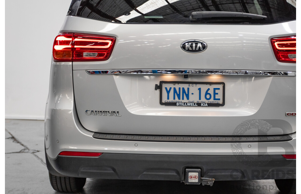 08/2018 Kia Carnival Si YP MY18 4D Wagon Silky Silver Metallic 3.3L - 8 Seats
