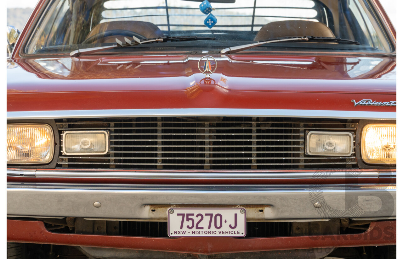 11/1972 Chrysler Valiant VH Charger 770 2d Coupe Russet Metallic 4.3L