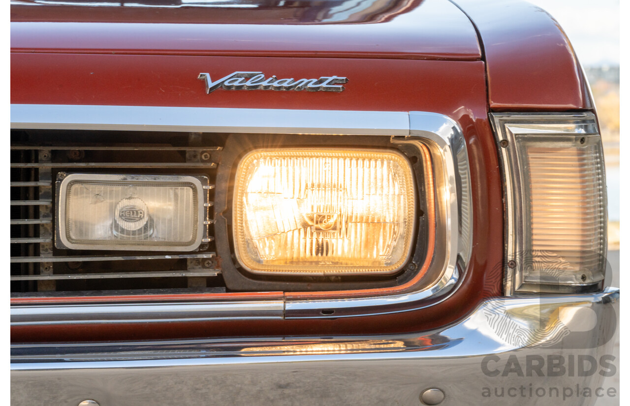11/1972 Chrysler Valiant VH Charger 770 2d Coupe Russet Metallic 4.3L