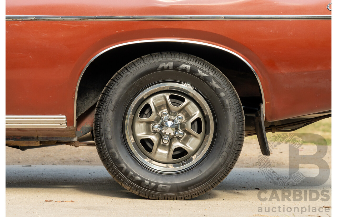 11/1972 Chrysler Valiant VH Charger 770 2d Coupe Russet Metallic 4.3L