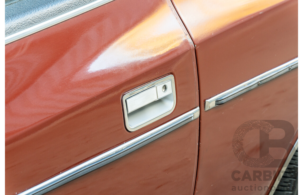 11/1972 Chrysler Valiant VH Charger 770 2d Coupe Russet Metallic 4.3L