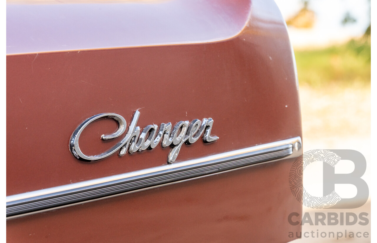 11/1972 Chrysler Valiant VH Charger 770 2d Coupe Russet Metallic 4.3L