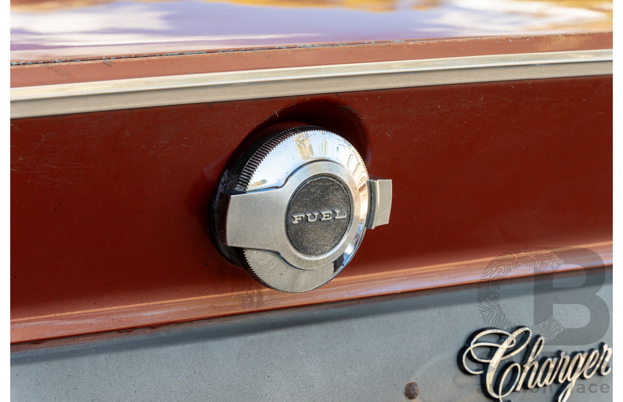 11/1972 Chrysler Valiant VH Charger 770 2d Coupe Russet Metallic 4.3L