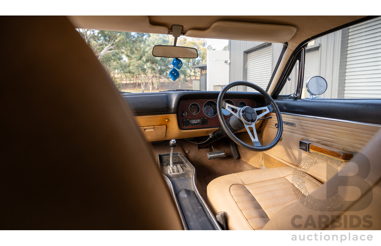11/1972 Chrysler Valiant VH Charger 770 2d Coupe Russet Metallic 4.3L
