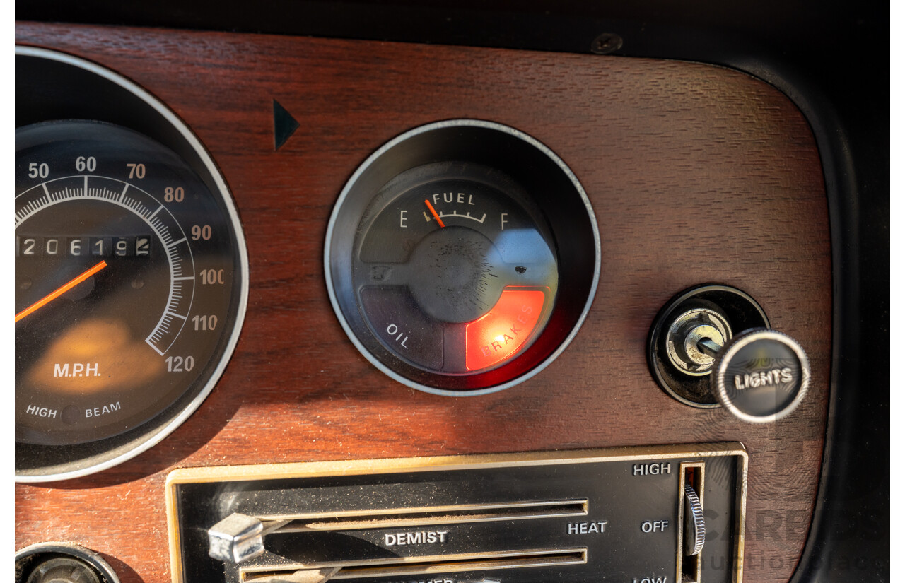 11/1972 Chrysler Valiant VH Charger 770 2d Coupe Russet Metallic 4.3L