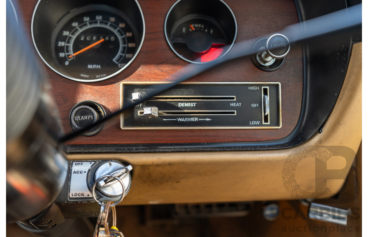 11/1972 Chrysler Valiant VH Charger 770 2d Coupe Russet Metallic 4.3L