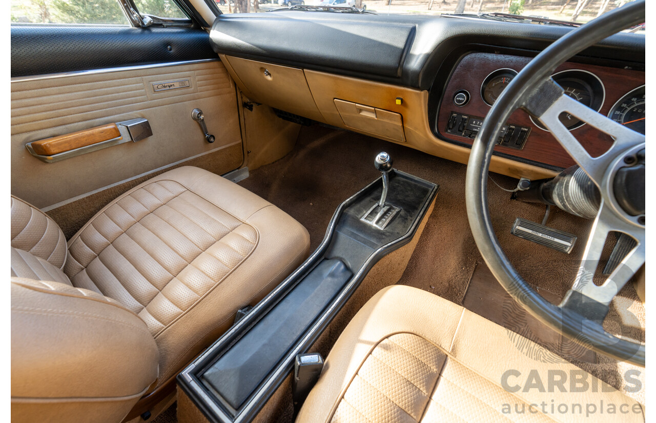 11/1972 Chrysler Valiant VH Charger 770 2d Coupe Russet Metallic 4.3L