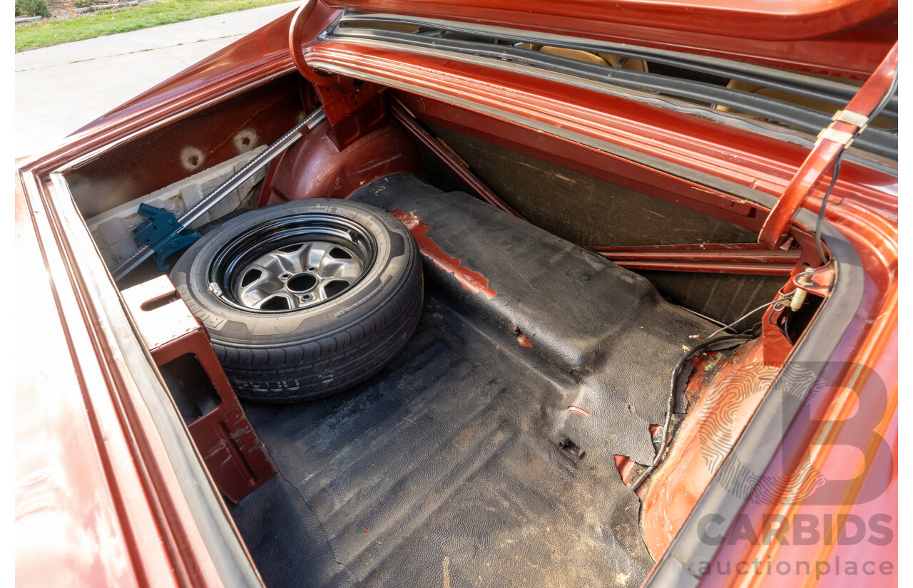 11/1972 Chrysler Valiant VH Charger 770 2d Coupe Russet Metallic 4.3L